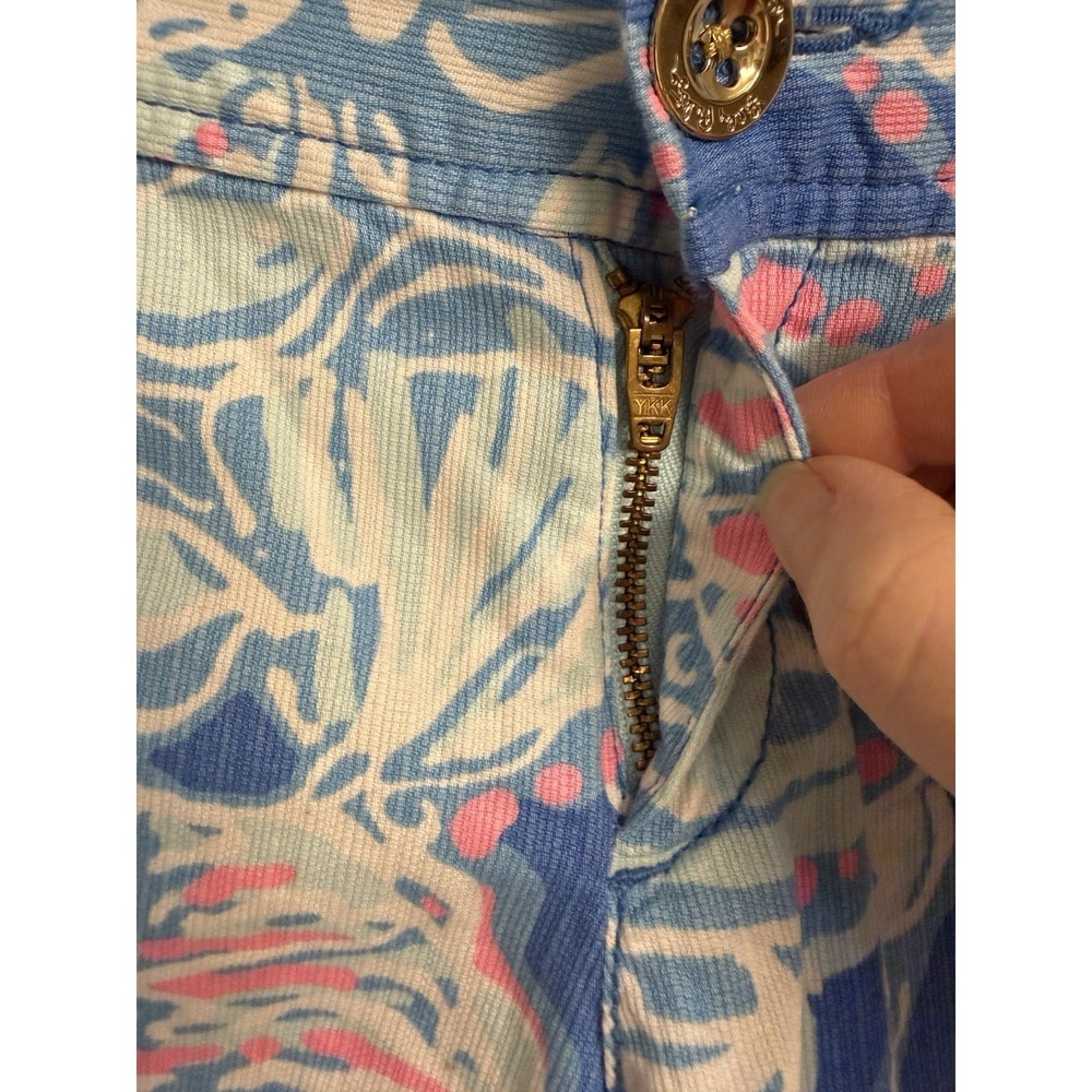Lily Pulitzer Bay Blue Cotton Callahan Shorts Beach Golf Casual Women's 6 - Picture 4 of 16